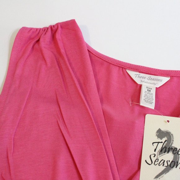 Maternity Long Maxi Dress Pink Size M 8 10 - Picture 6 of 6